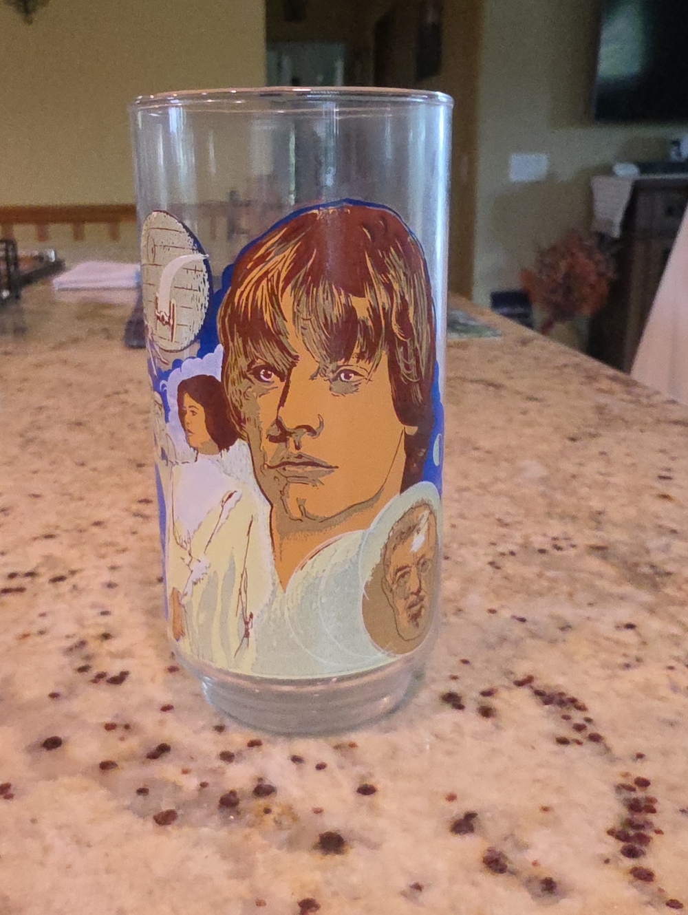 Coca Cola Vintage Star Wars Character Glass - Blue, Tan, White
